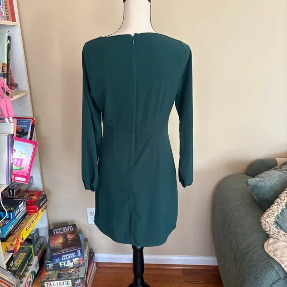 Abercrombie & Fitch Long-Sleeve Strappy Halter Mini Dress - Picture 4 of 5